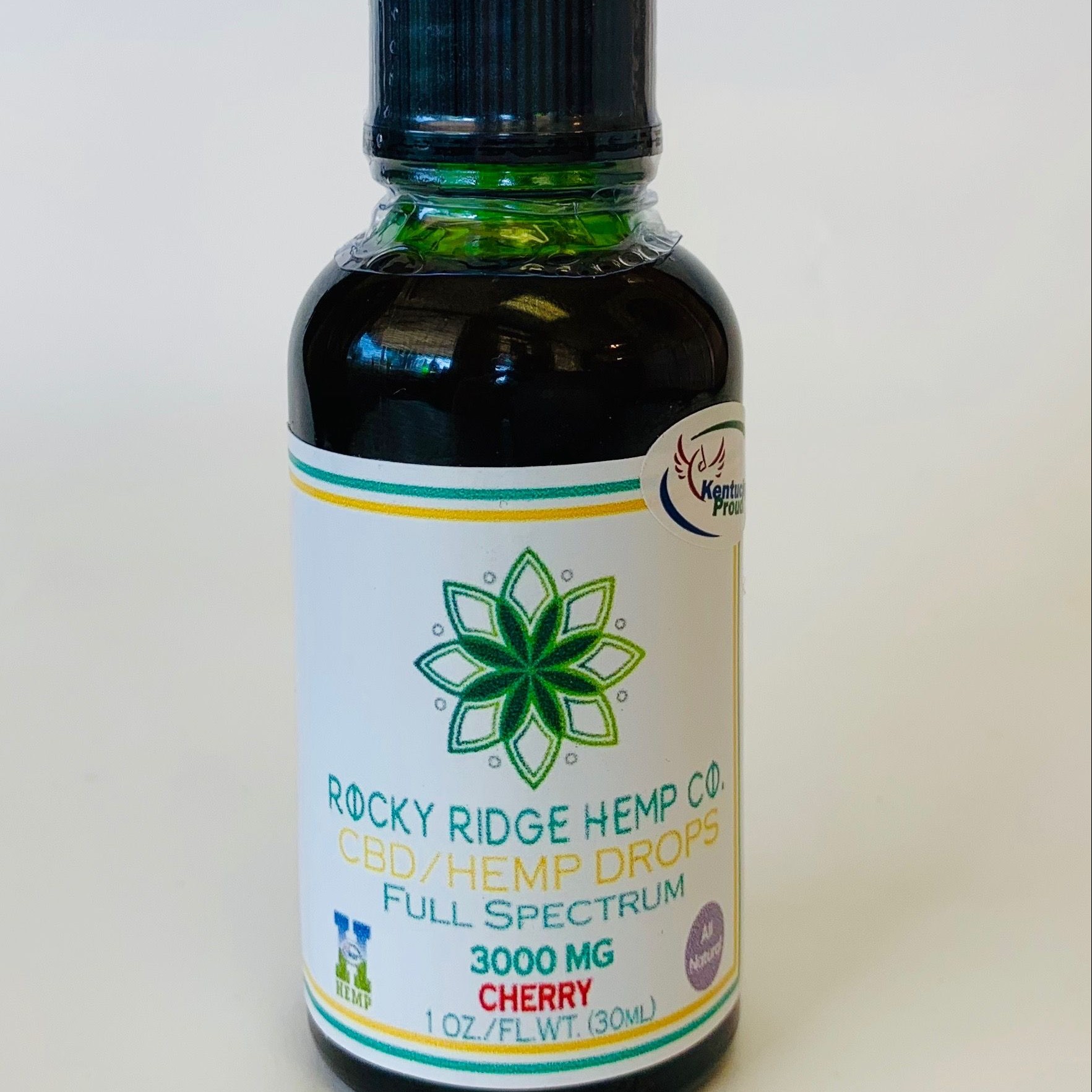 Rocky Ridge Hemp Co. 3000 mg CBD Full Spectrum Oil 1 oz bottle Leafly